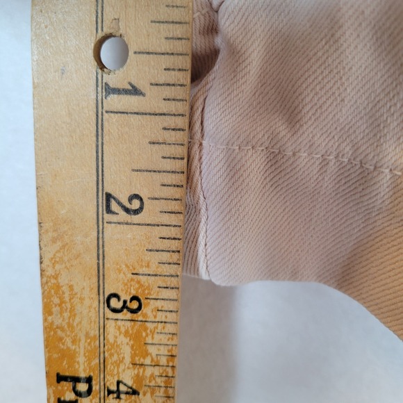 Ulla Johnson Womens Alvin High Waist Pleated Button Fly Denim Shorts Size 4 Pink - Picture 9 of 11